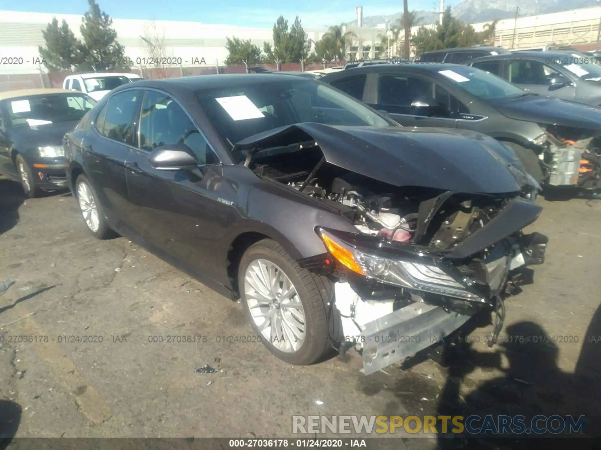 1 Photograph of a damaged car 4T1B21HK9KU012556 TOYOTA CAMRY 2019