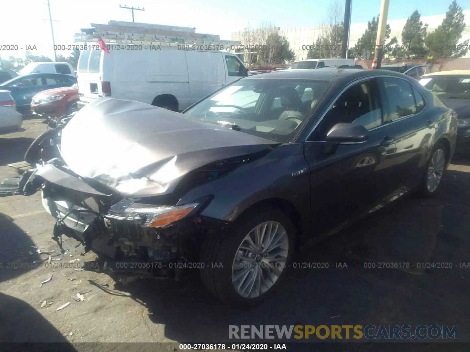 2 Photograph of a damaged car 4T1B21HK9KU012556 TOYOTA CAMRY 2019