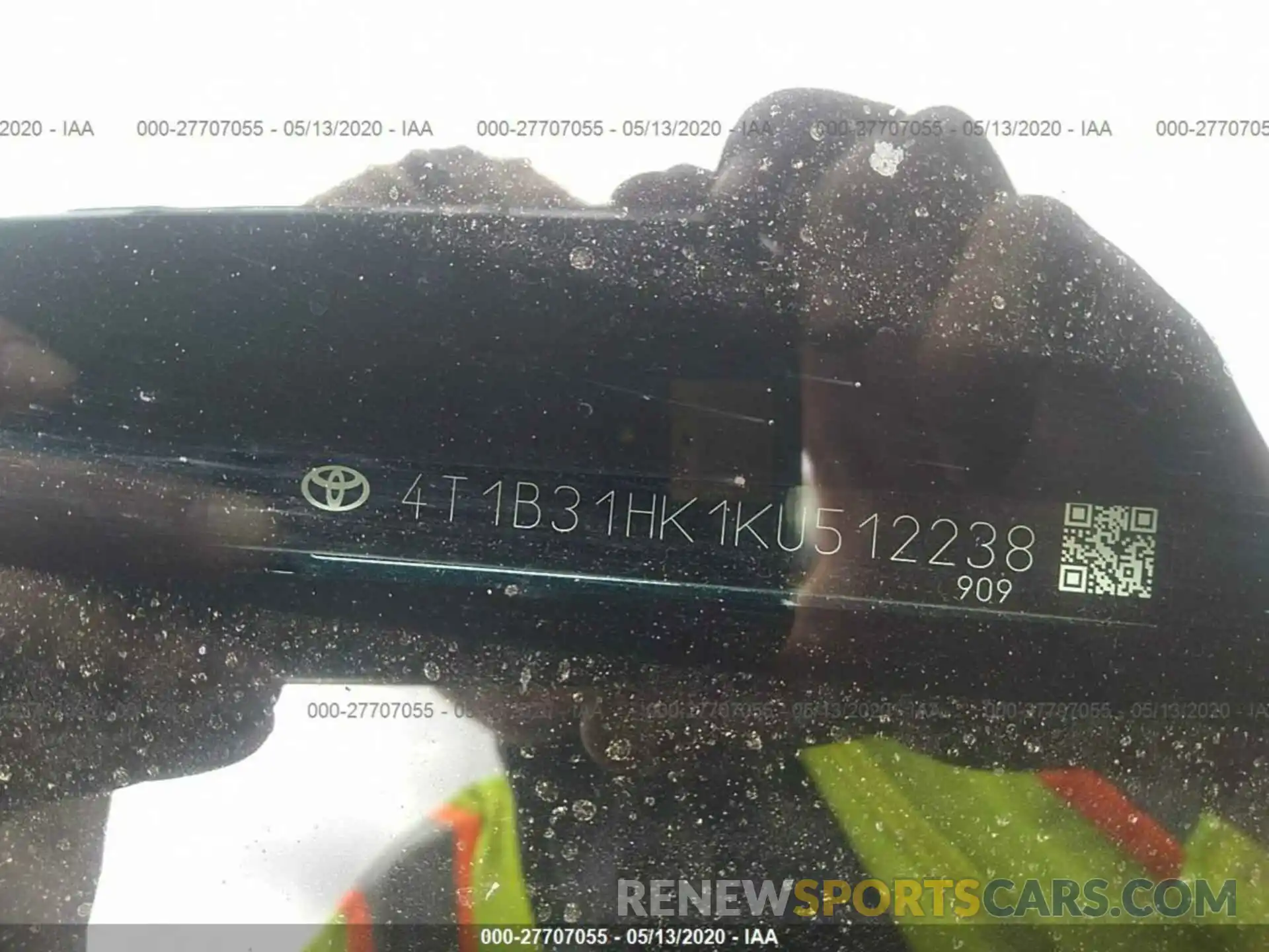 9 Photograph of a damaged car 4T1B31HK1KU512238 TOYOTA CAMRY 2019