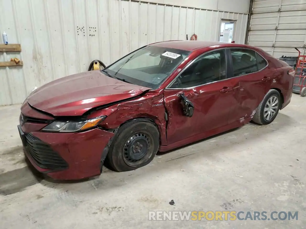 1 Photograph of a damaged car 4T1B31HK2KU511213 TOYOTA CAMRY 2019