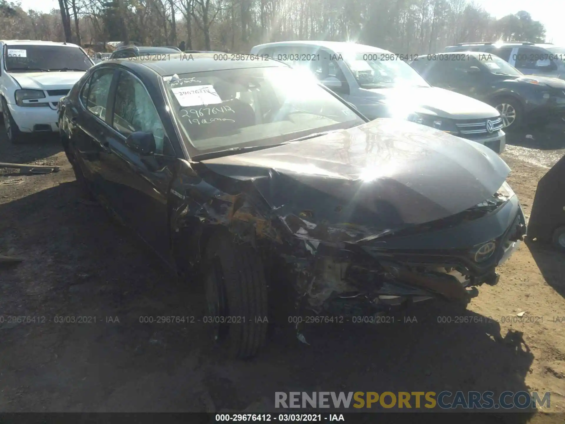 1 Photograph of a damaged car 4T1B31HK2KU516878 TOYOTA CAMRY 2019