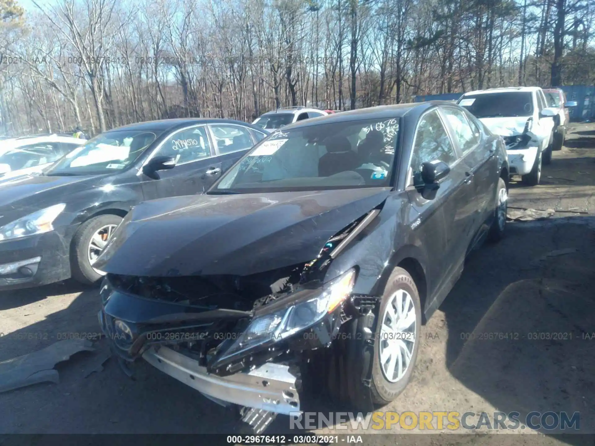 2 Photograph of a damaged car 4T1B31HK2KU516878 TOYOTA CAMRY 2019