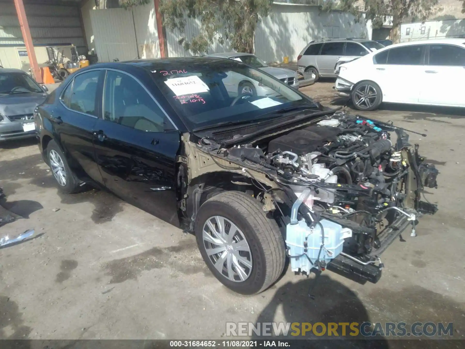 1 Photograph of a damaged car 4T1B31HK3KU006443 TOYOTA CAMRY 2019