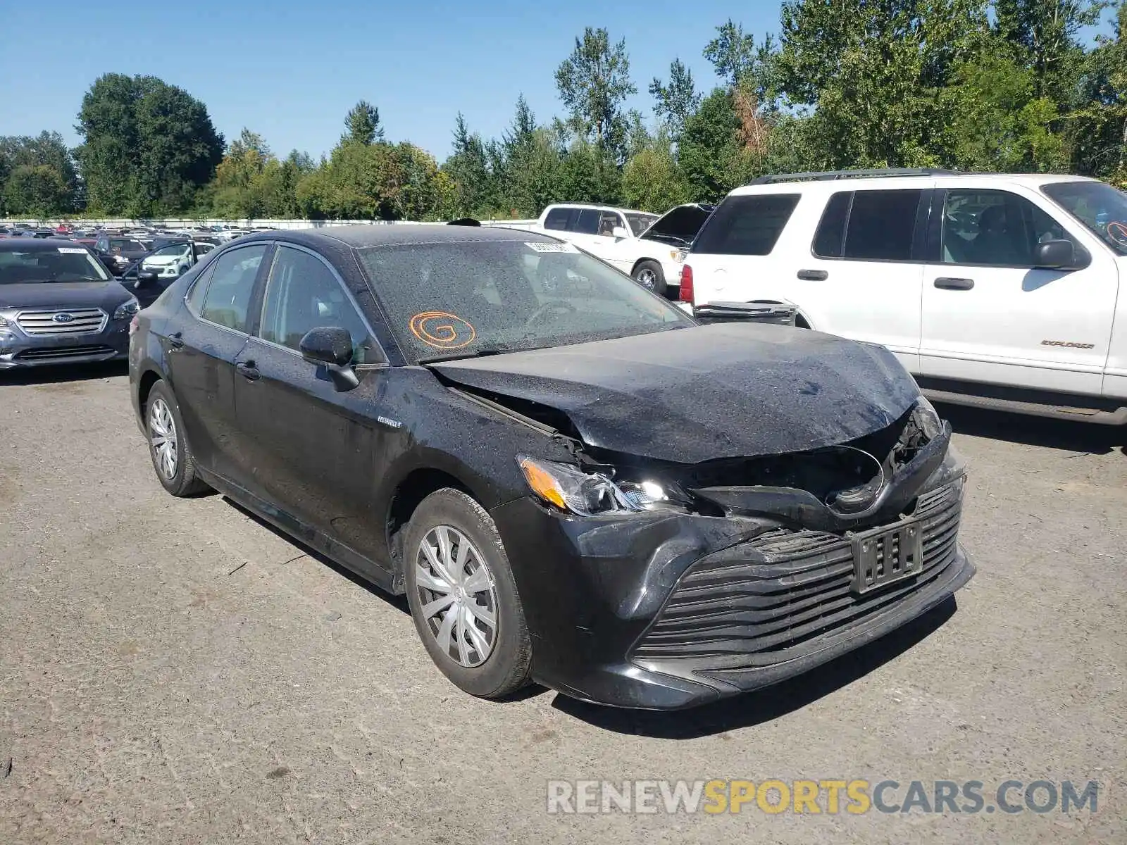 1 Photograph of a damaged car 4T1B31HK4KU509074 TOYOTA CAMRY 2019