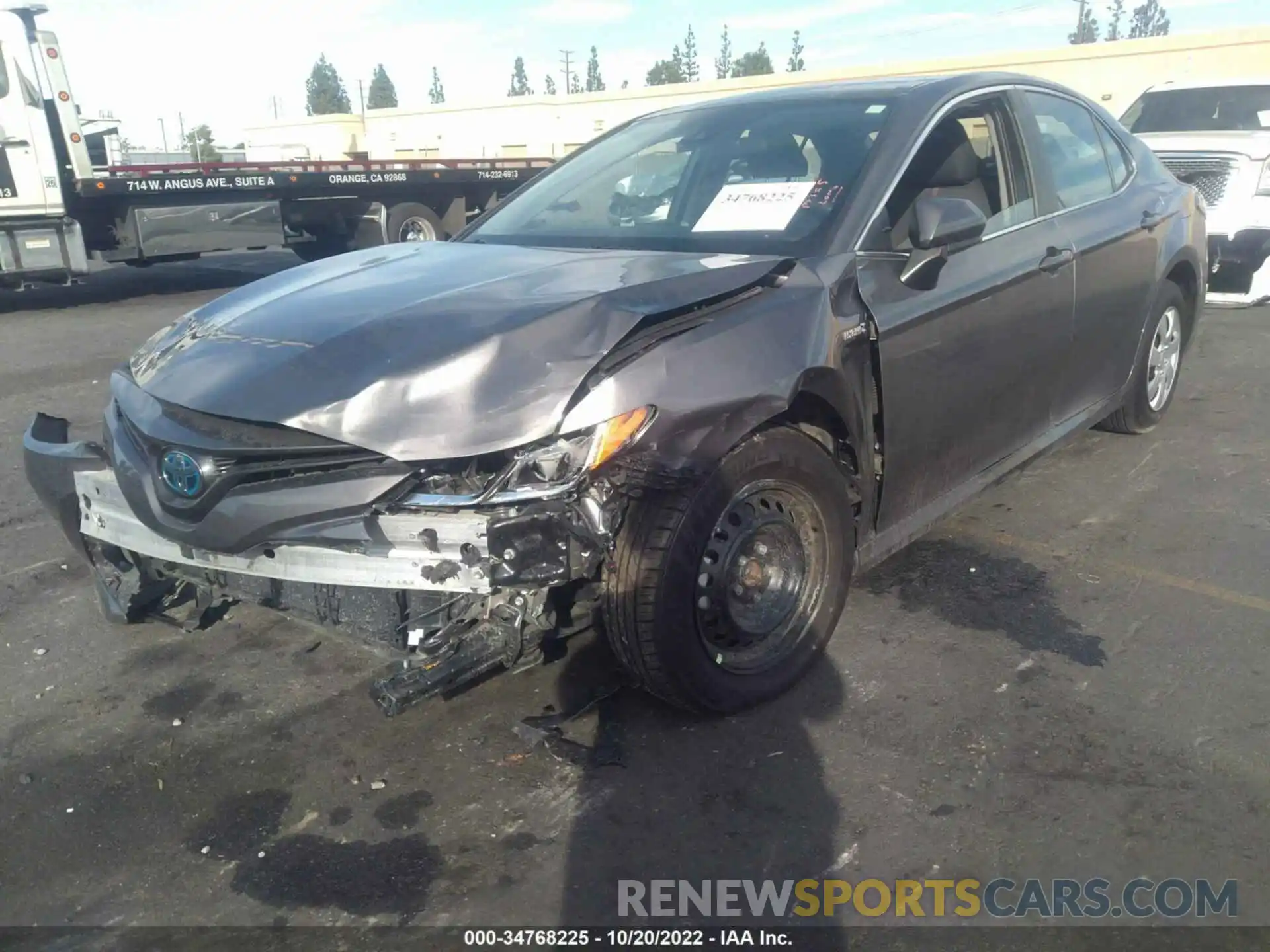 2 Photograph of a damaged car 4T1B31HK6KU007327 TOYOTA CAMRY 2019