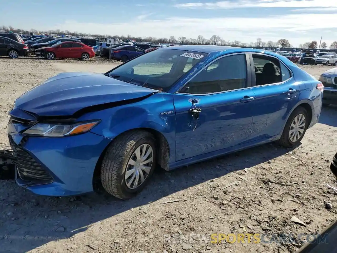 1 Photograph of a damaged car 4T1B31HK6KU008543 TOYOTA CAMRY 2019