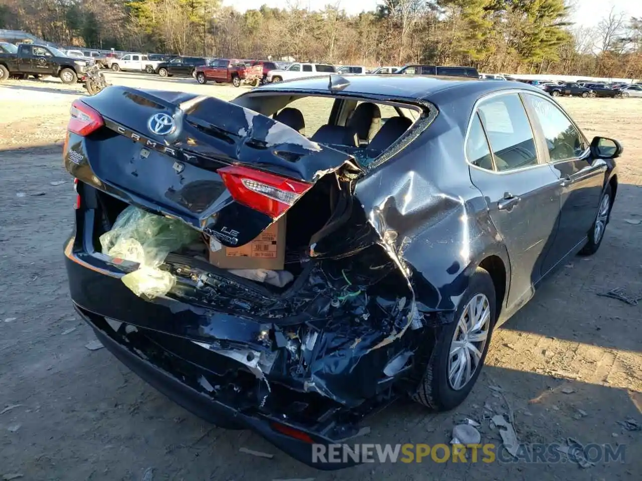 4 Photograph of a damaged car 4T1B31HK6KU517581 TOYOTA CAMRY 2019