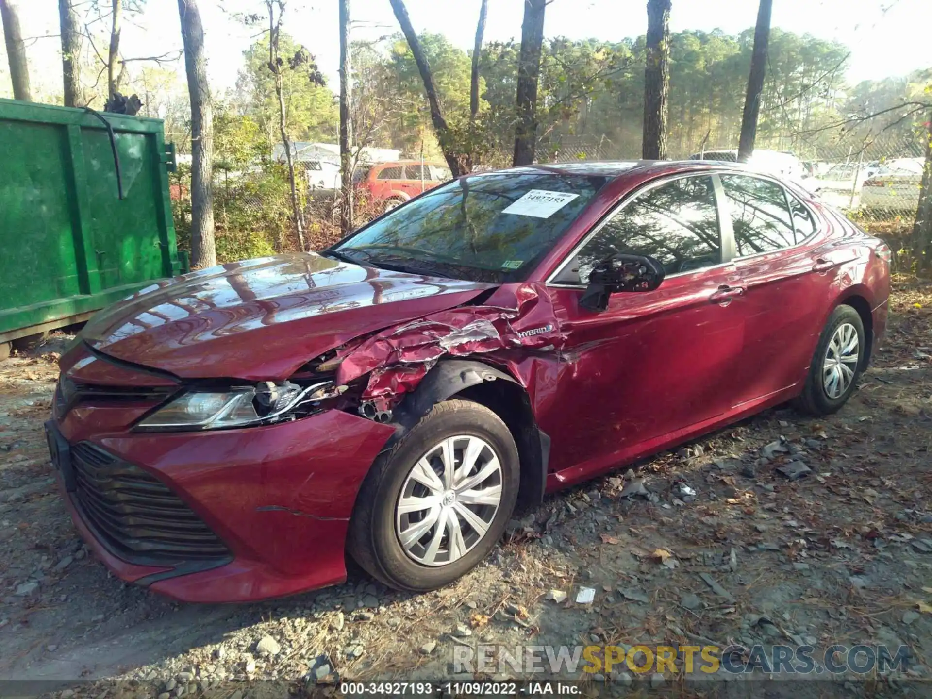 2 Photograph of a damaged car 4T1B31HK7KU517248 TOYOTA CAMRY 2019