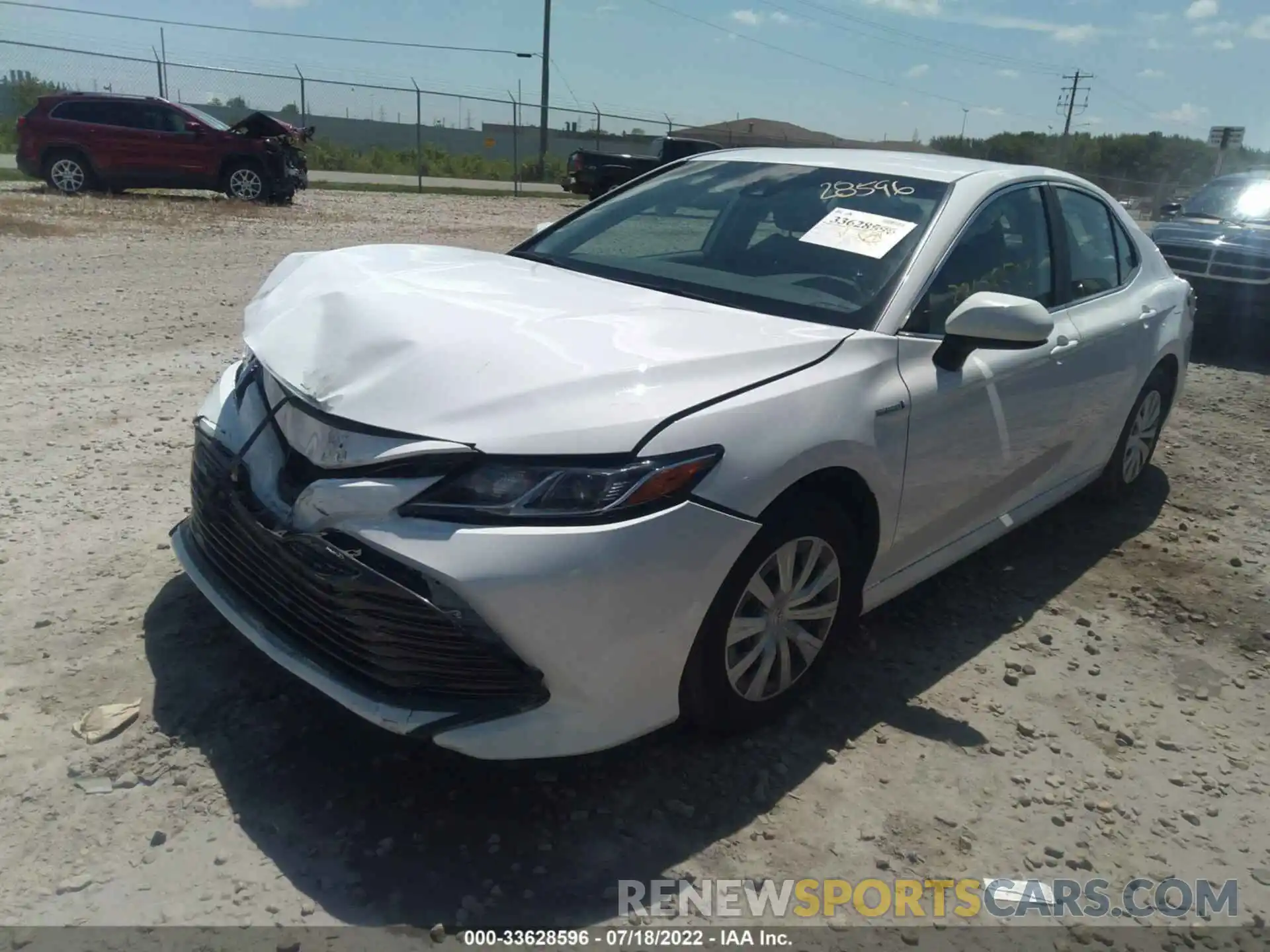 2 Photograph of a damaged car 4T1B31HK8KU510373 TOYOTA CAMRY 2019