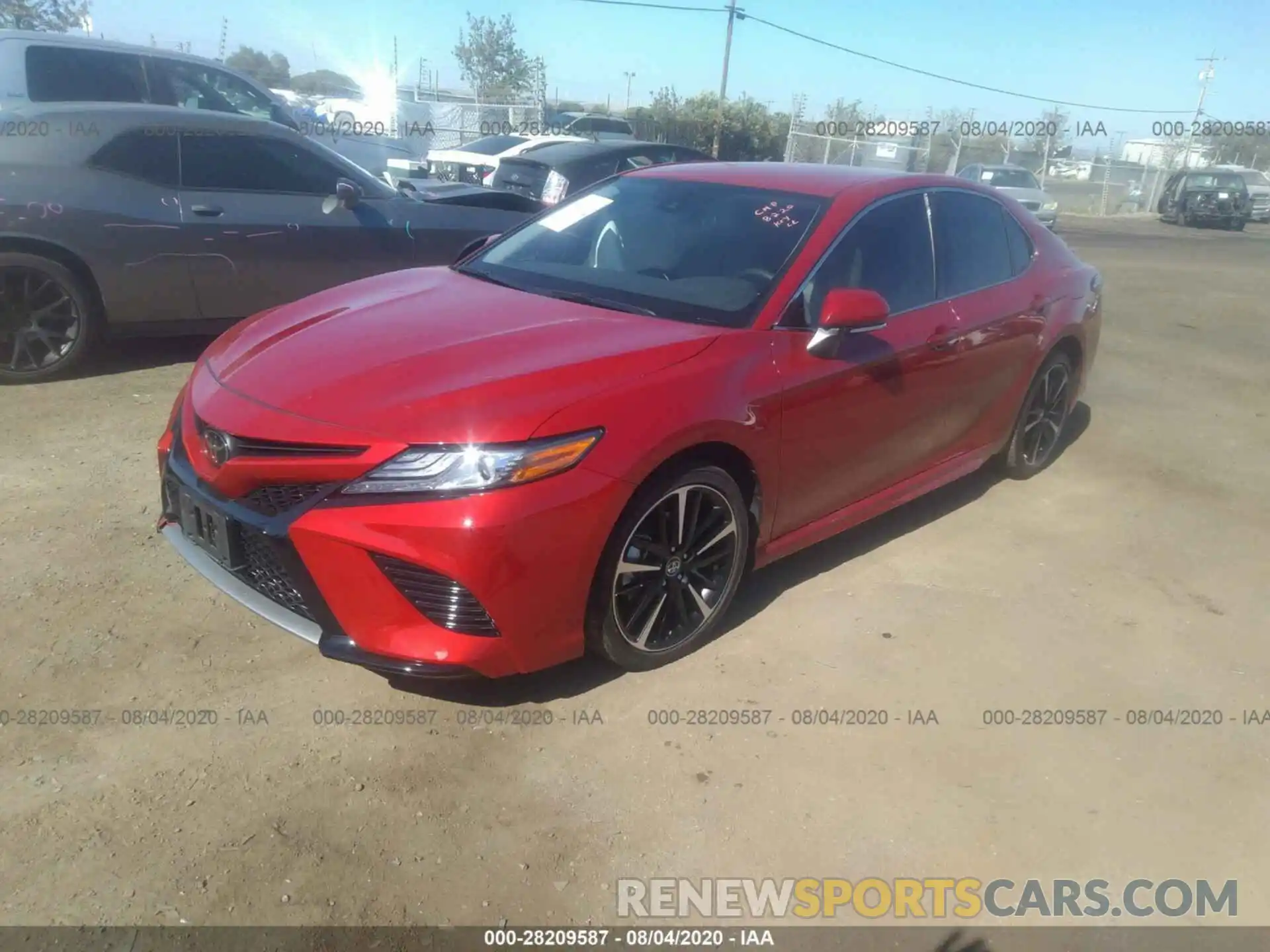 2 Photograph of a damaged car 4T1B61HK0KU258819 TOYOTA CAMRY 2019