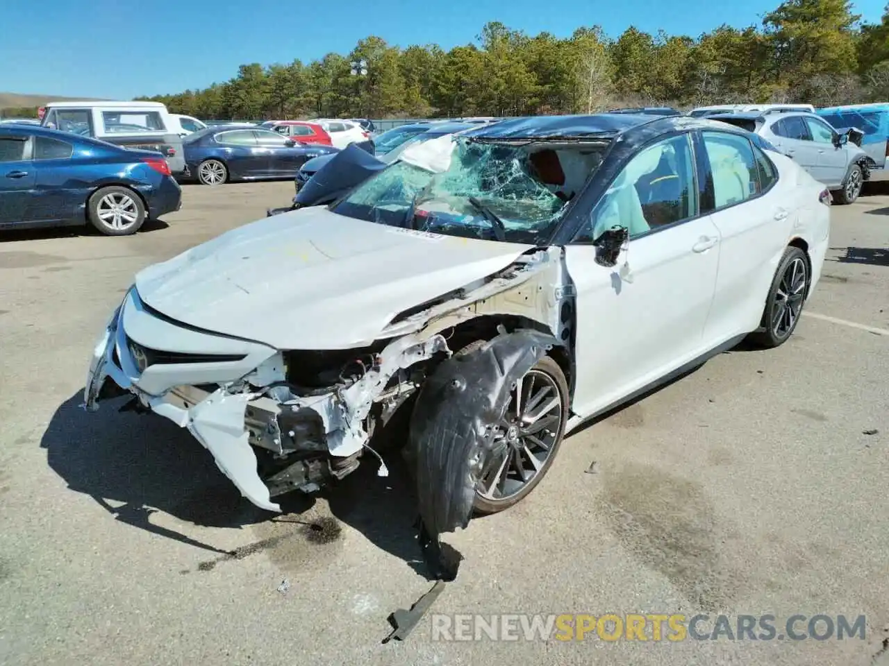 2 Photograph of a damaged car 4T1B61HK0KU292856 TOYOTA CAMRY 2019