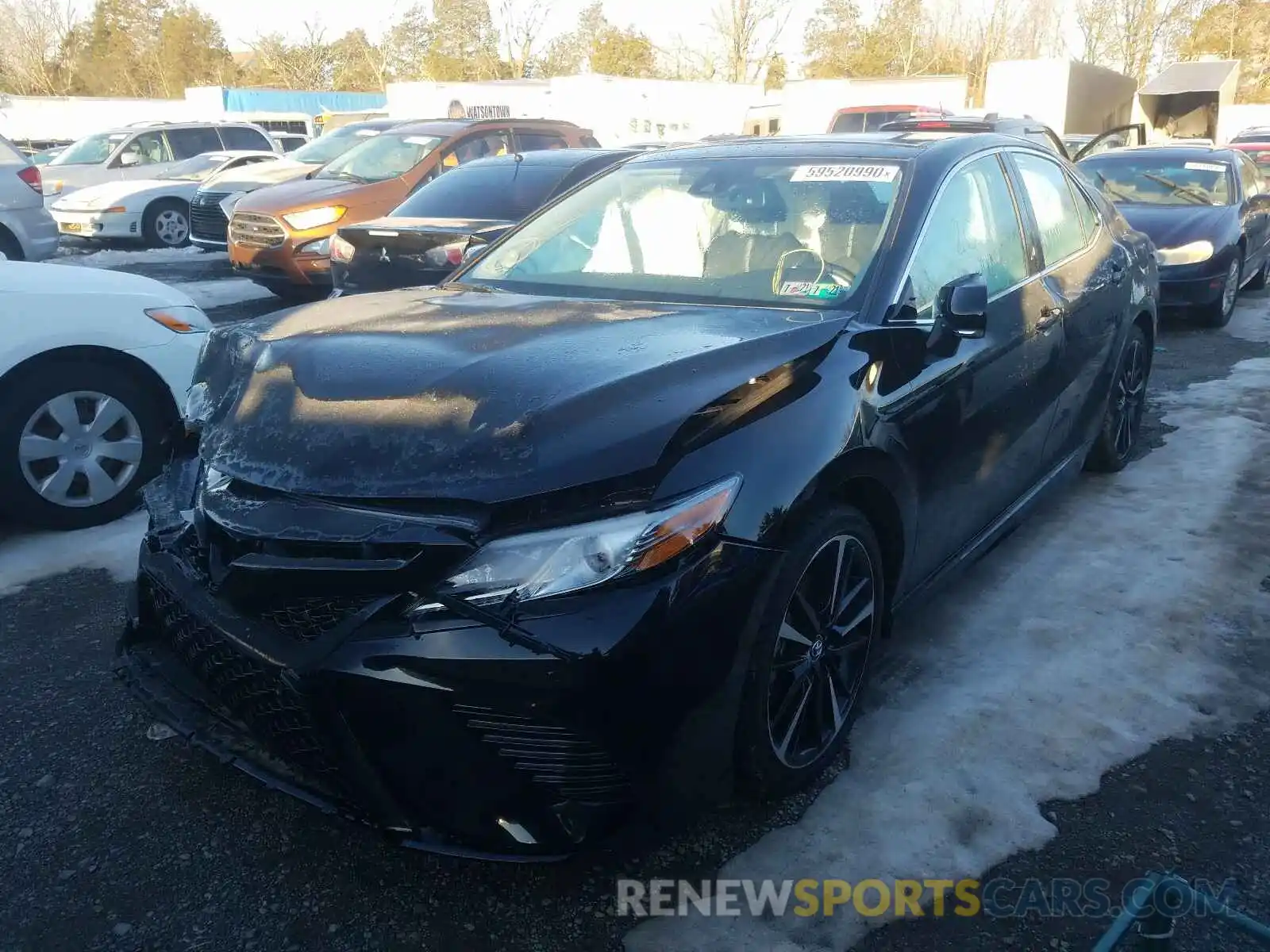 2 Photograph of a damaged car 4T1B61HK0KU844128 TOYOTA CAMRY 2019