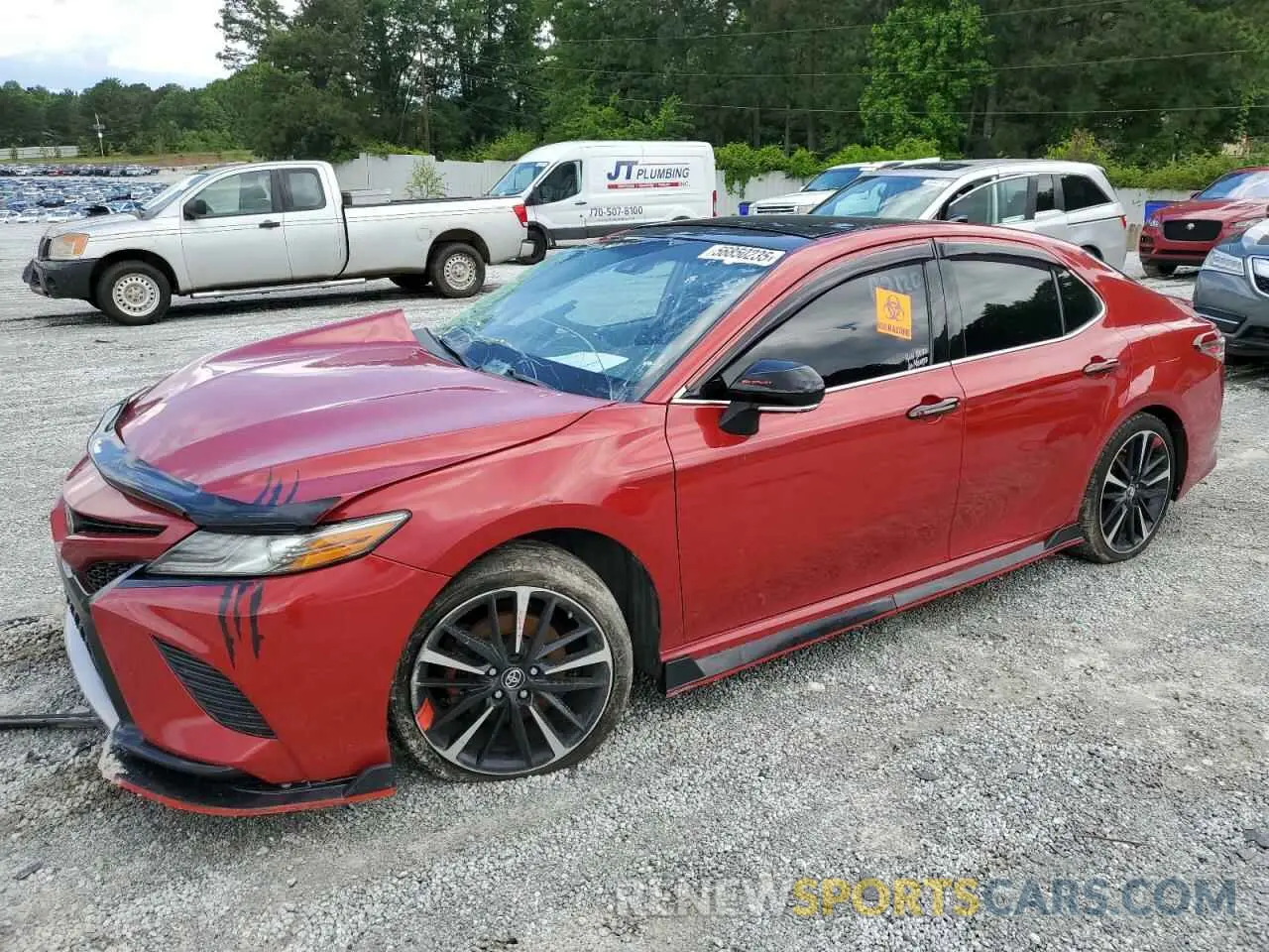 1 Photograph of a damaged car 4T1B61HK1KU160639 TOYOTA CAMRY 2019