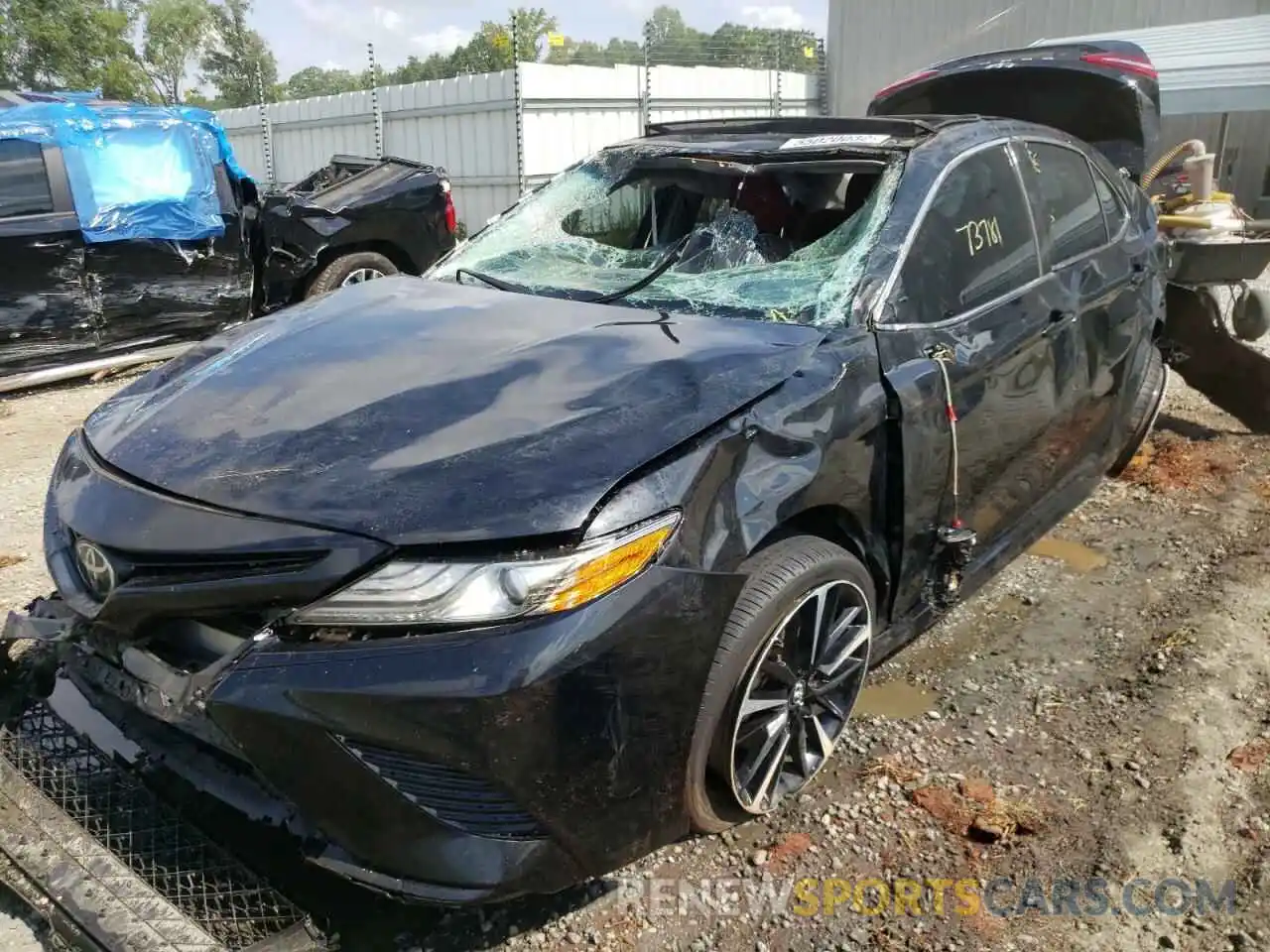 2 Photograph of a damaged car 4T1B61HK1KU160771 TOYOTA CAMRY 2019