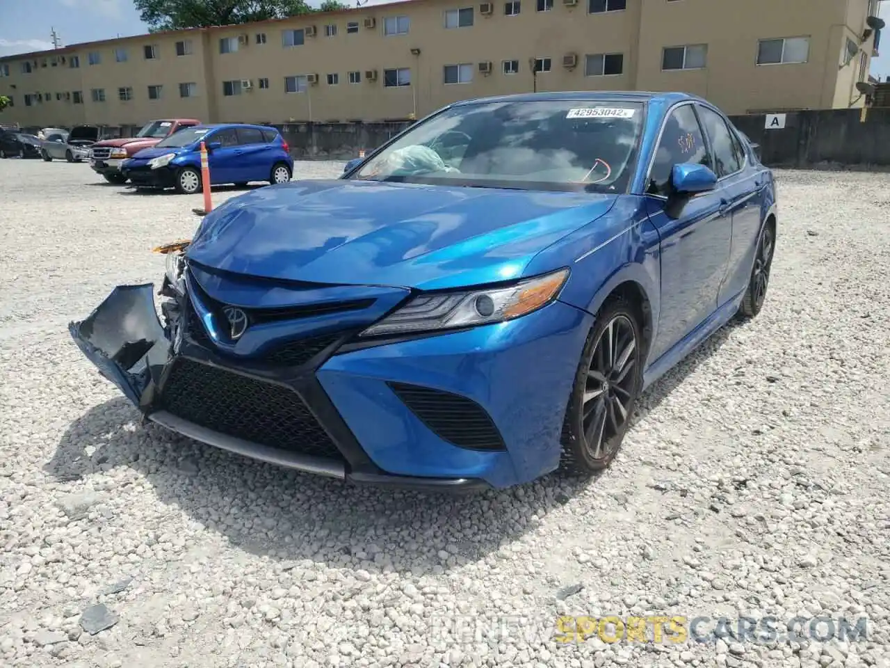 2 Photograph of a damaged car 4T1B61HK1KU214828 TOYOTA CAMRY 2019