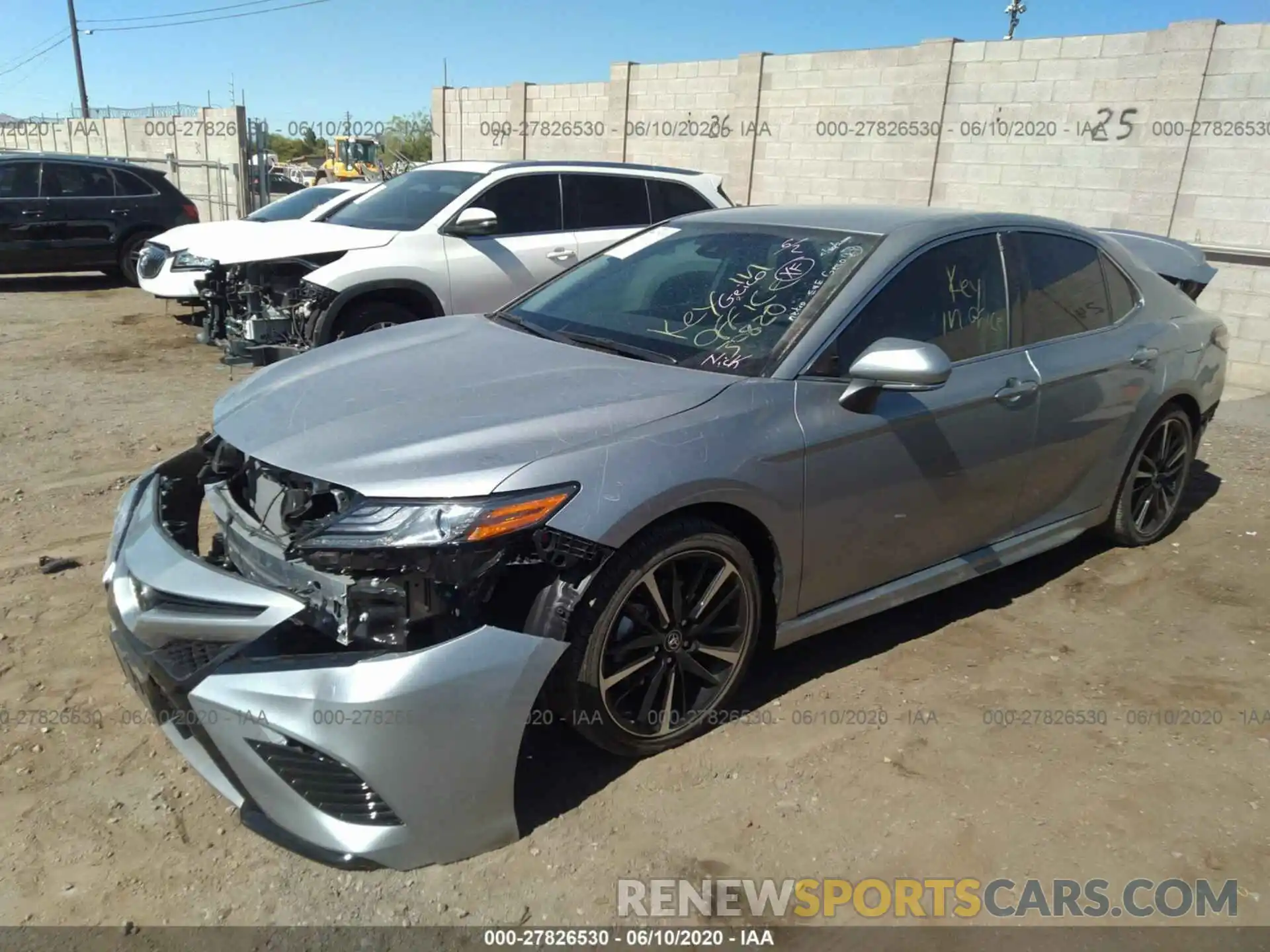 2 Photograph of a damaged car 4T1B61HK1KU300186 TOYOTA CAMRY 2019