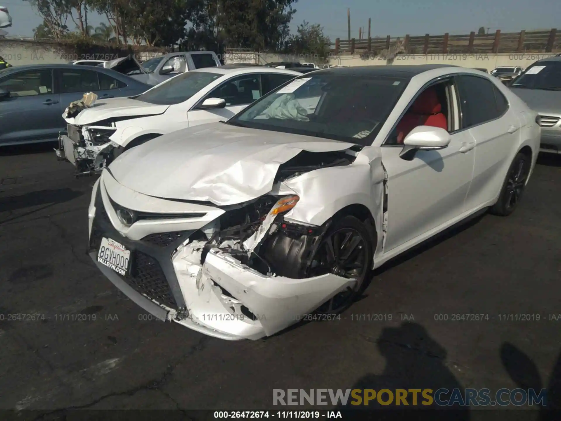 2 Photograph of a damaged car 4T1B61HK1KU711149 TOYOTA CAMRY 2019