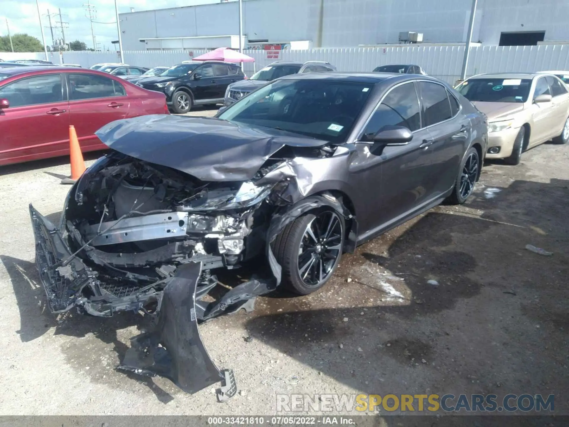 2 Photograph of a damaged car 4T1B61HK1KU745947 TOYOTA CAMRY 2019