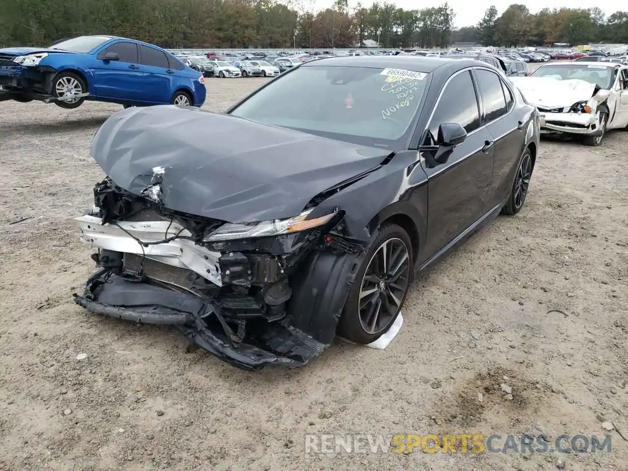 2 Photograph of a damaged car 4T1B61HK2KU296052 TOYOTA CAMRY 2019