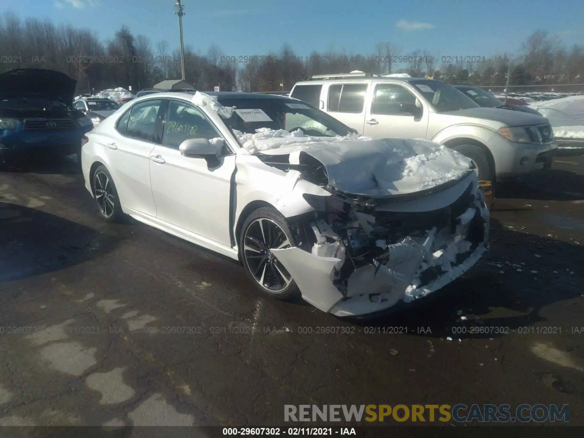 1 Photograph of a damaged car 4T1B61HK2KU718658 TOYOTA CAMRY 2019