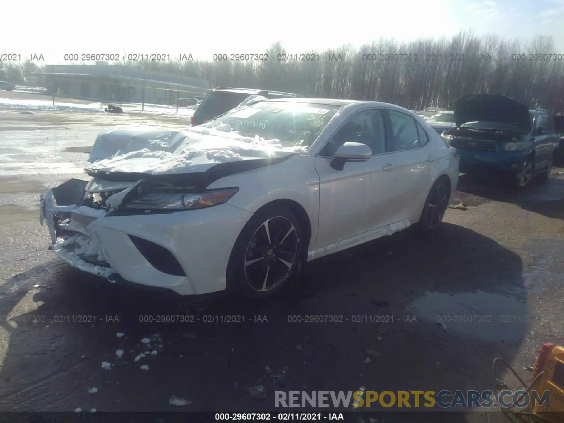 2 Photograph of a damaged car 4T1B61HK2KU718658 TOYOTA CAMRY 2019