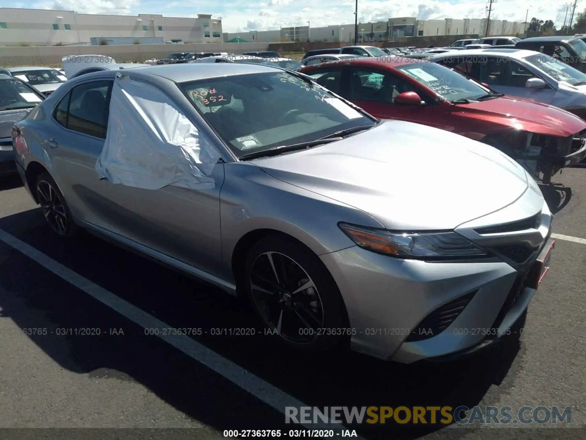 1 Photograph of a damaged car 4T1B61HK2KU822860 TOYOTA CAMRY 2019