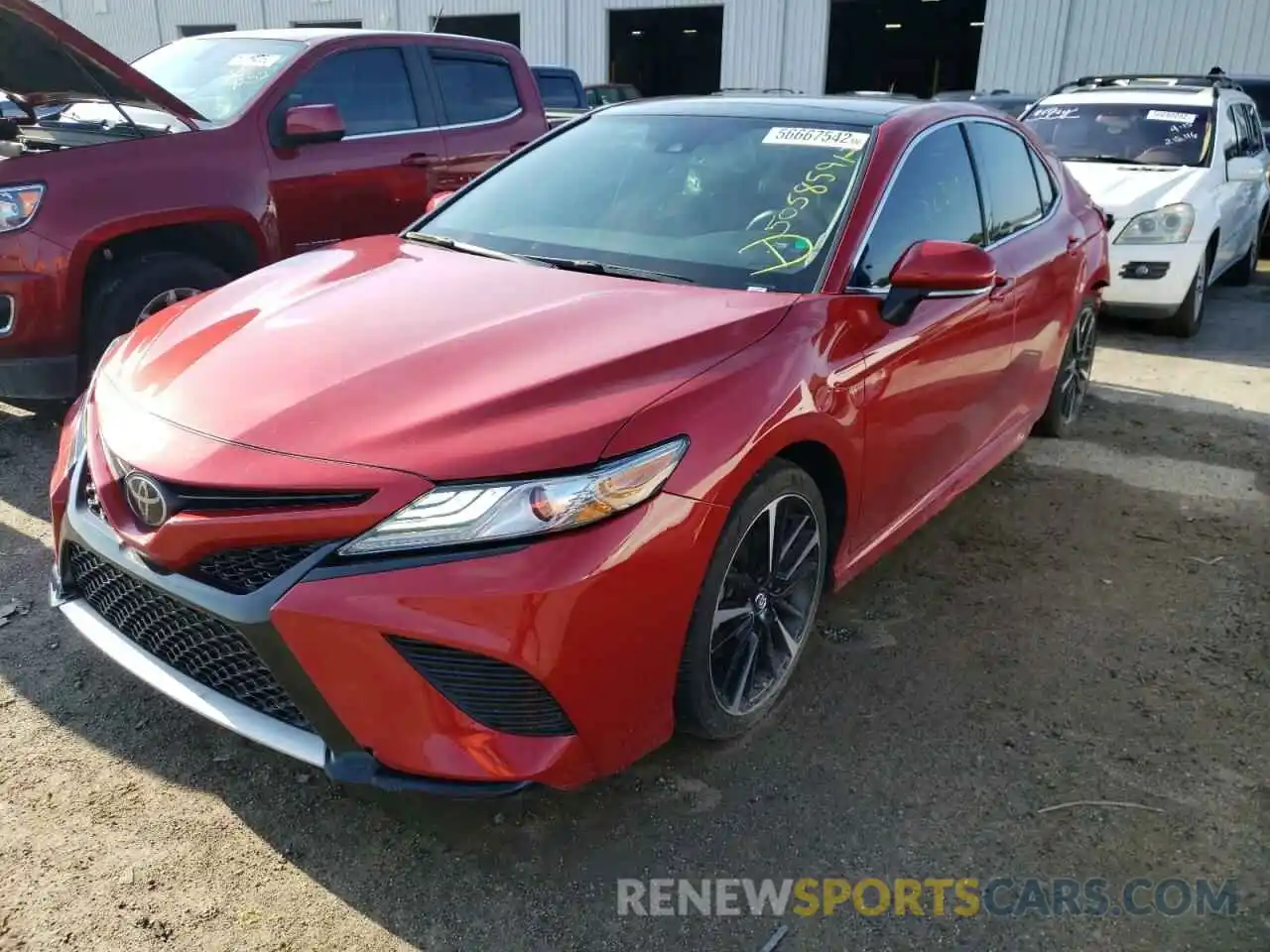 2 Photograph of a damaged car 4T1B61HK3KU175062 TOYOTA CAMRY 2019