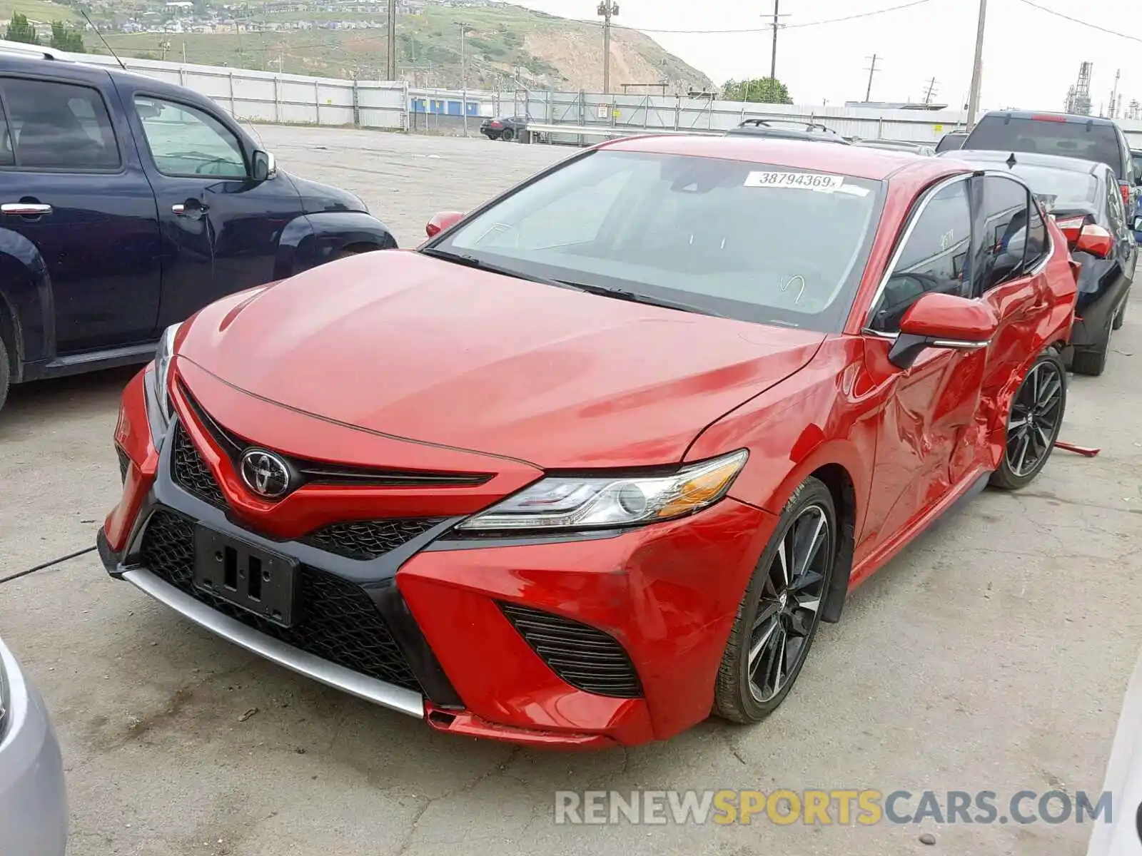 2 Photograph of a damaged car 4T1B61HK3KU187034 TOYOTA CAMRY 2019