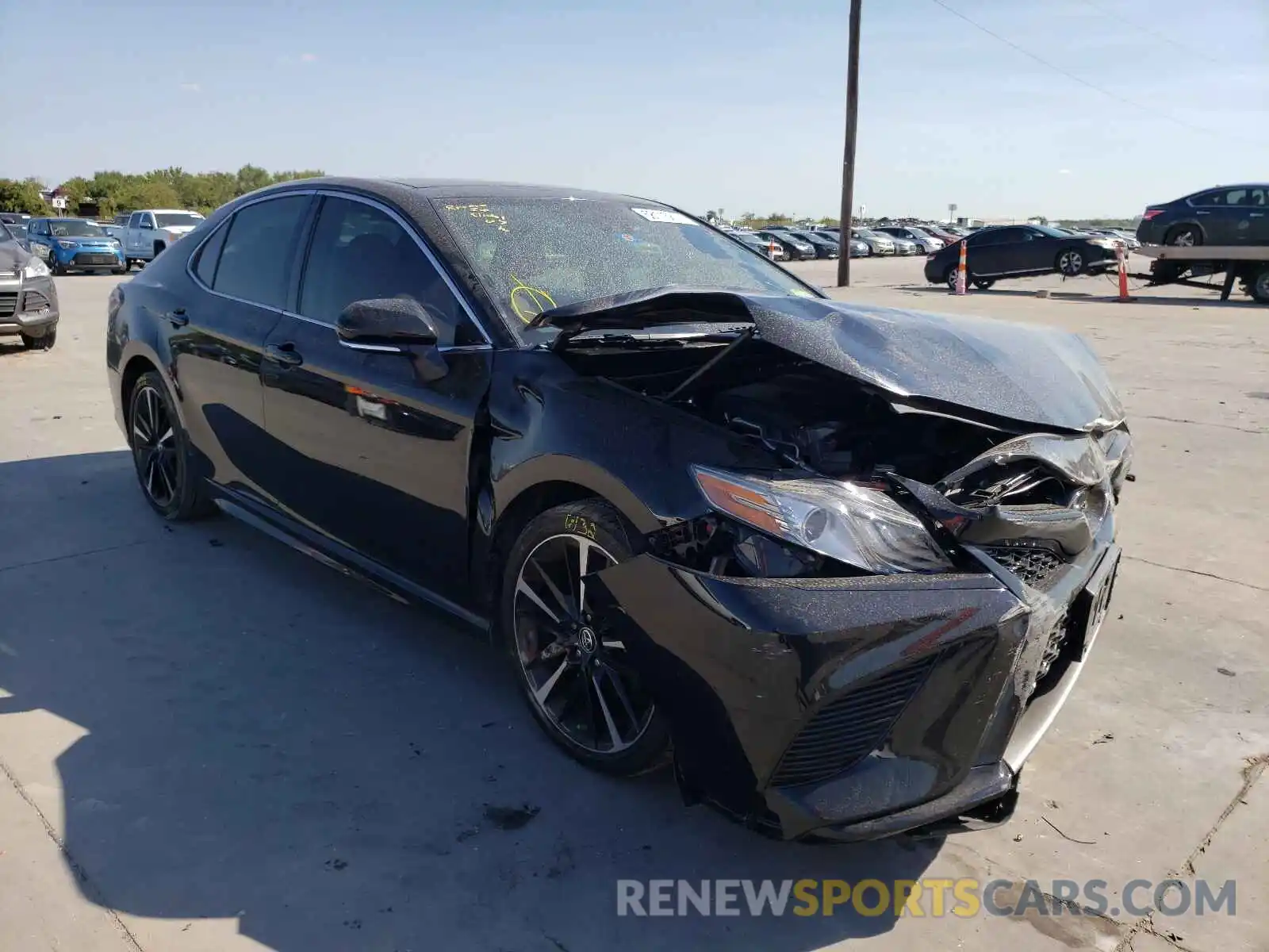 1 Photograph of a damaged car 4T1B61HK3KU758635 TOYOTA CAMRY 2019