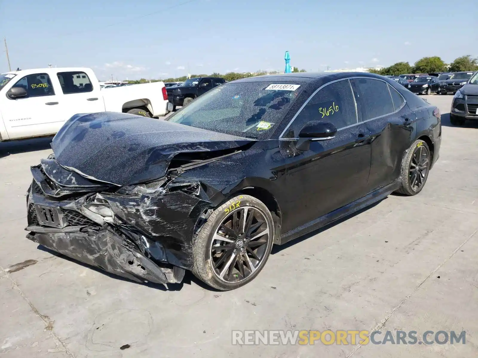 2 Photograph of a damaged car 4T1B61HK3KU758635 TOYOTA CAMRY 2019