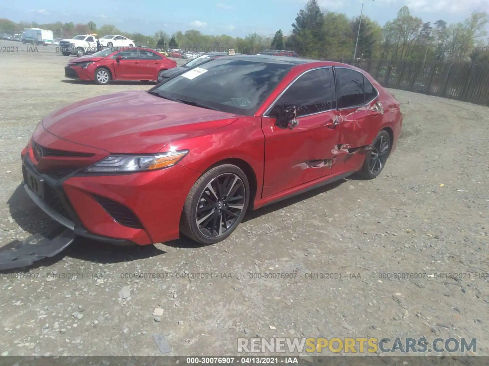 2 Photograph of a damaged car 4T1B61HK4KU274411 TOYOTA CAMRY 2019