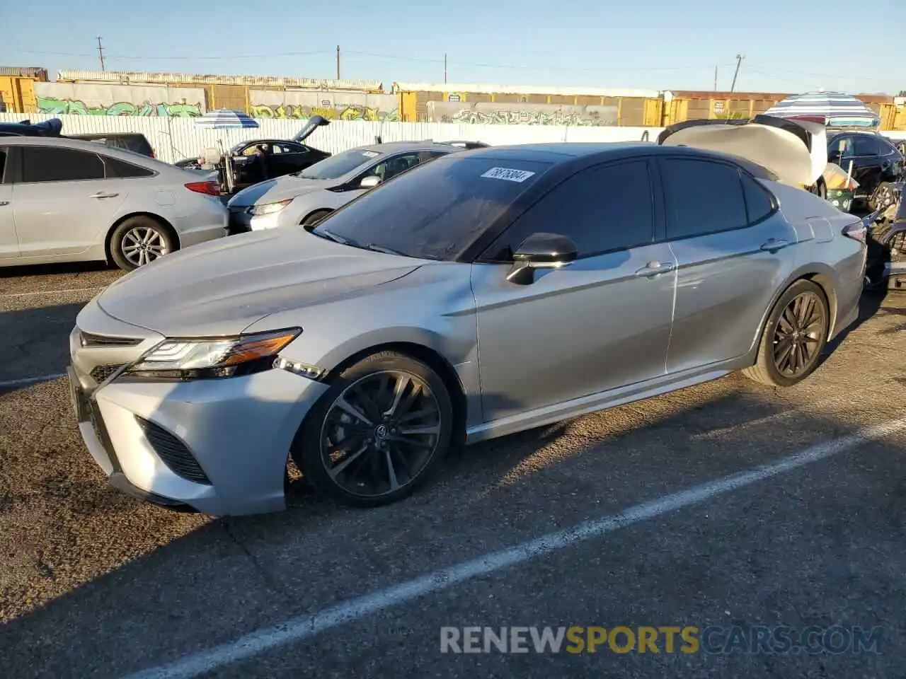 1 Photograph of a damaged car 4T1B61HK4KU287868 TOYOTA CAMRY 2019