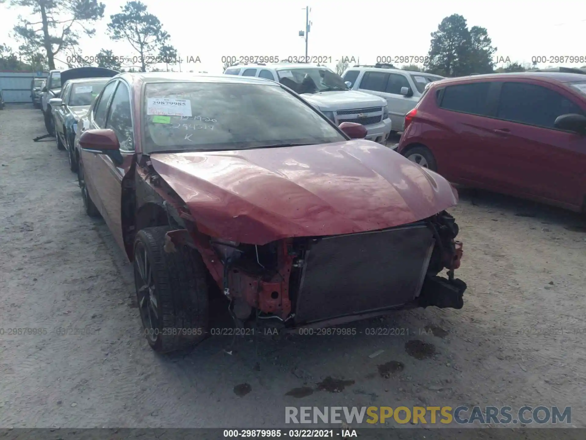 1 Photograph of a damaged car 4T1B61HK4KU294514 TOYOTA CAMRY 2019