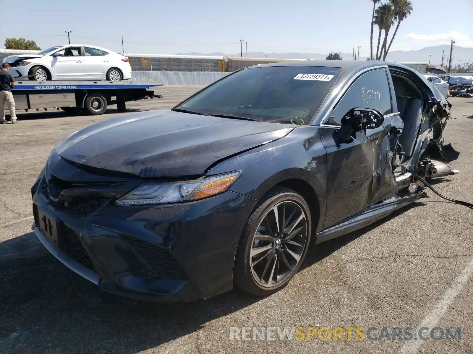 2 Photograph of a damaged car 4T1B61HK4KU719505 TOYOTA CAMRY 2019