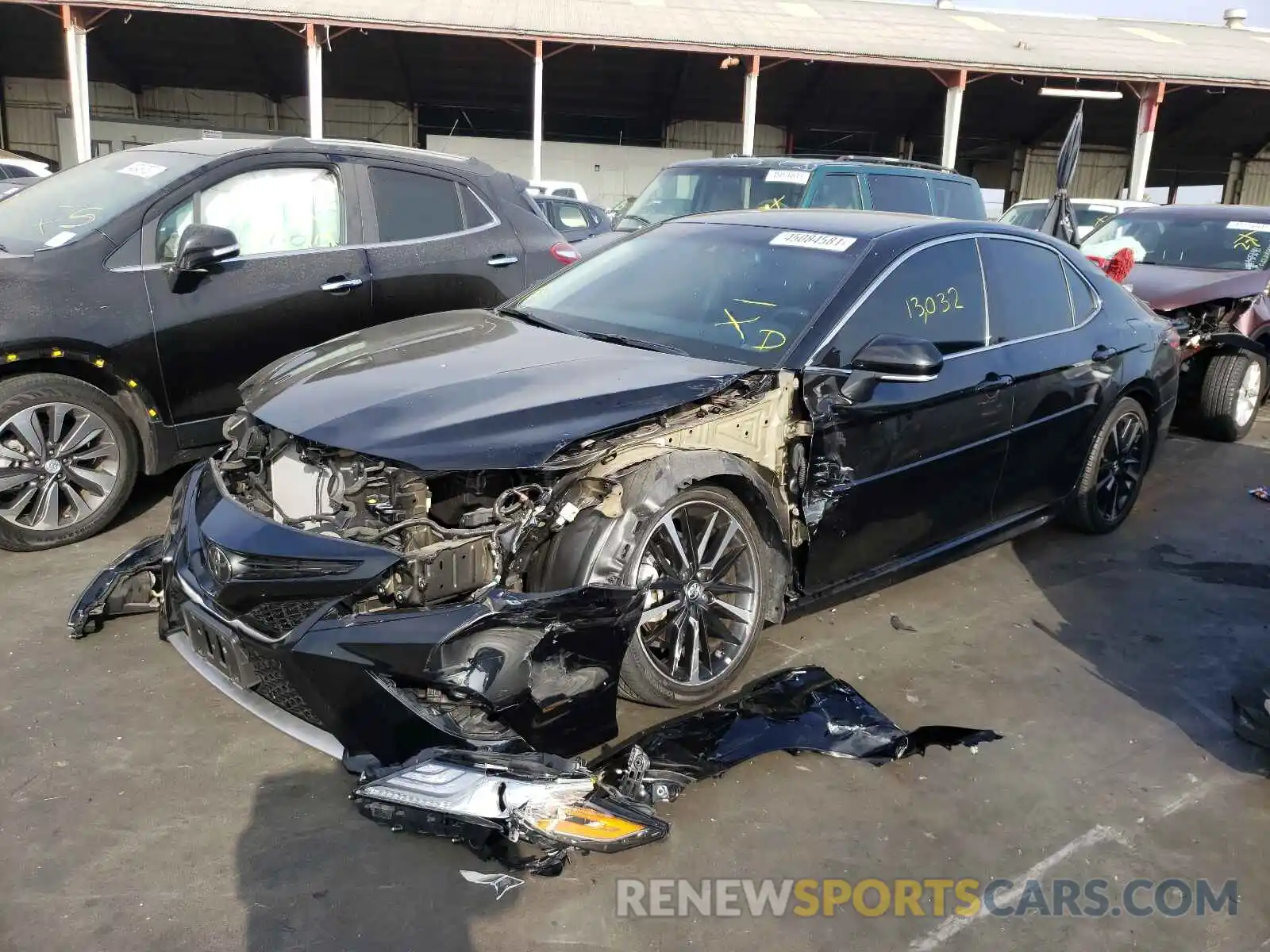 2 Photograph of a damaged car 4T1B61HK4KU856699 TOYOTA CAMRY 2019