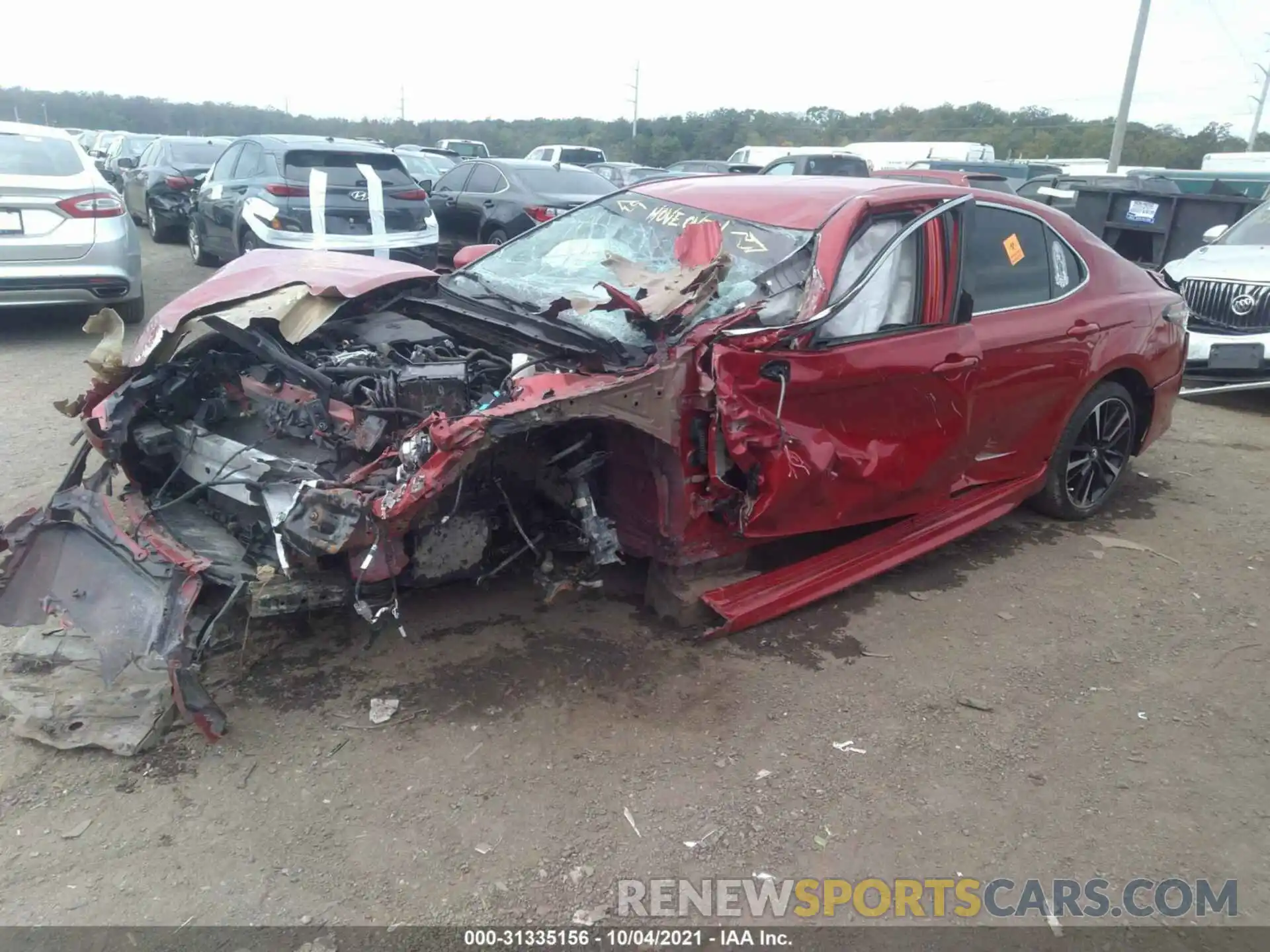 2 Photograph of a damaged car 4T1B61HK5KU185138 TOYOTA CAMRY 2019