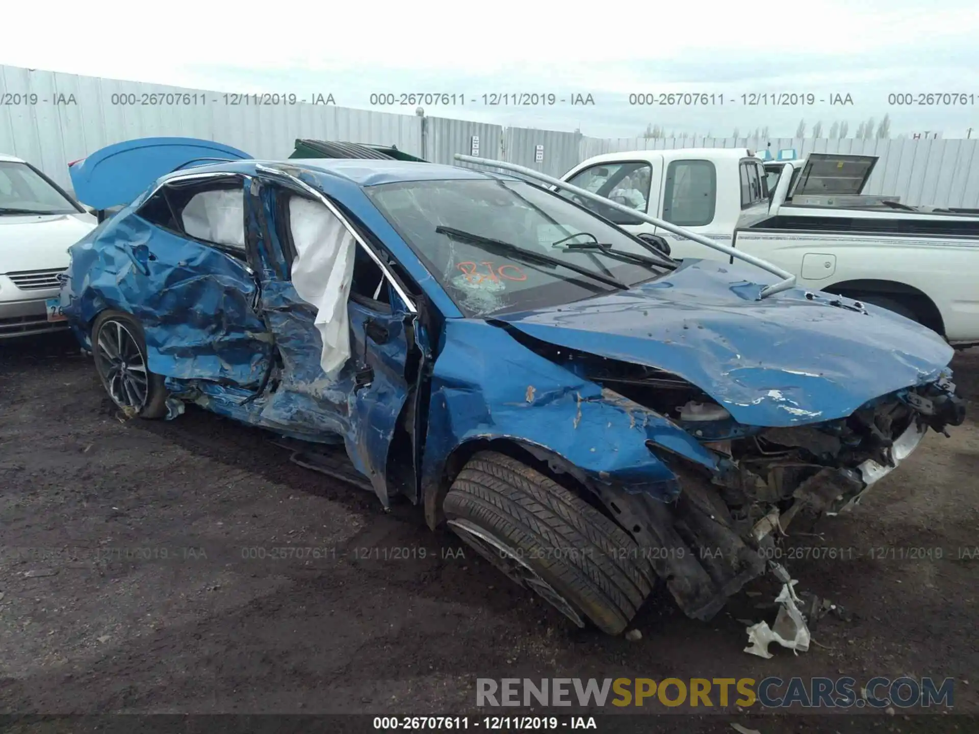 1 Photograph of a damaged car 4T1B61HK5KU293792 TOYOTA CAMRY 2019