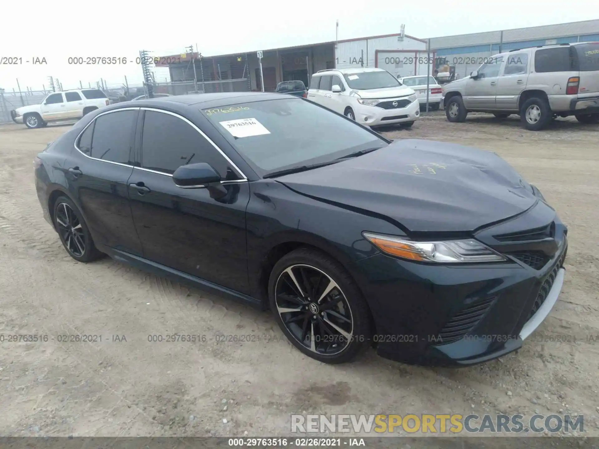 1 Photograph of a damaged car 4T1B61HK5KU758586 TOYOTA CAMRY 2019