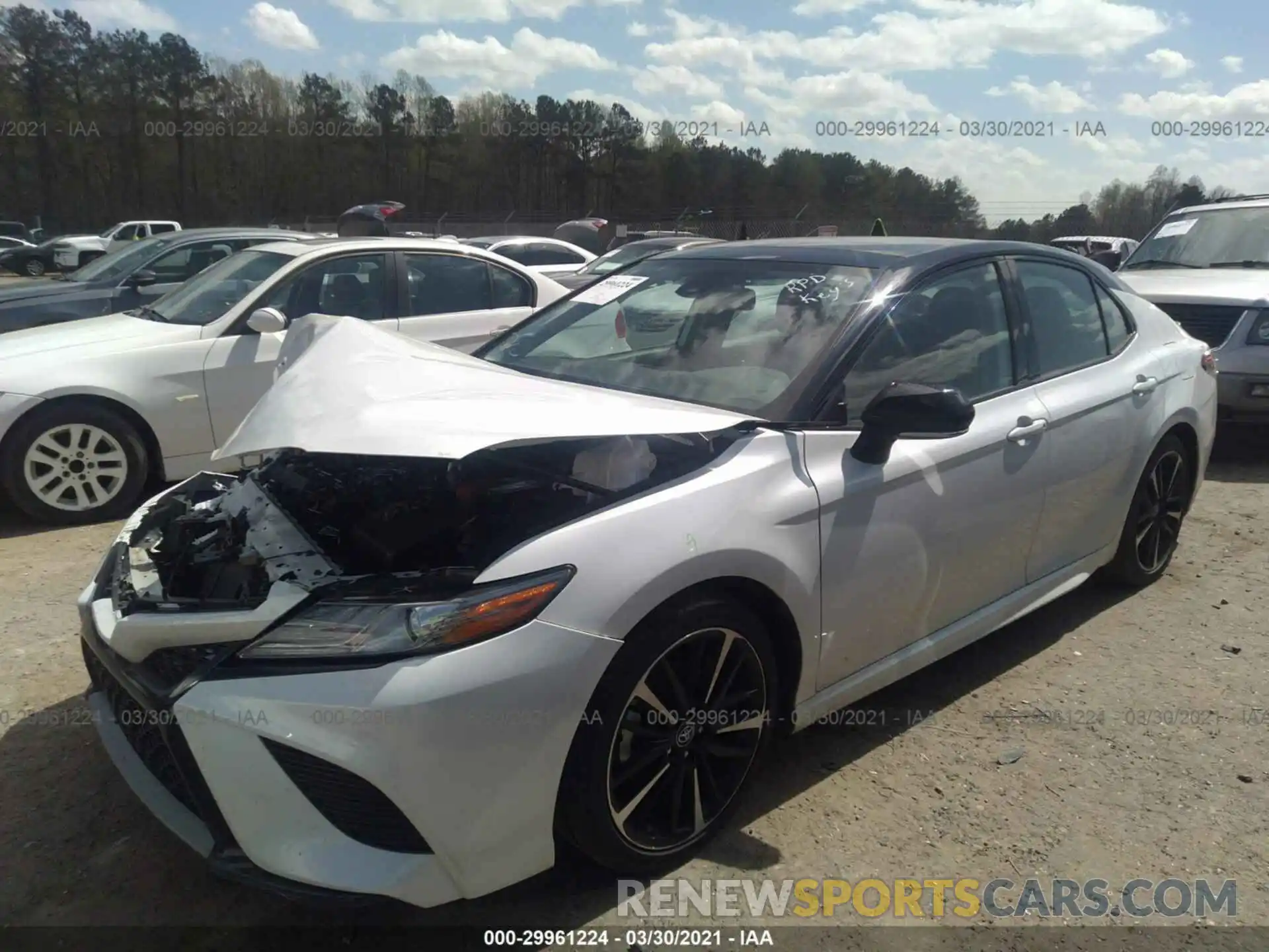 2 Photograph of a damaged car 4T1B61HK6KU223556 TOYOTA CAMRY 2019