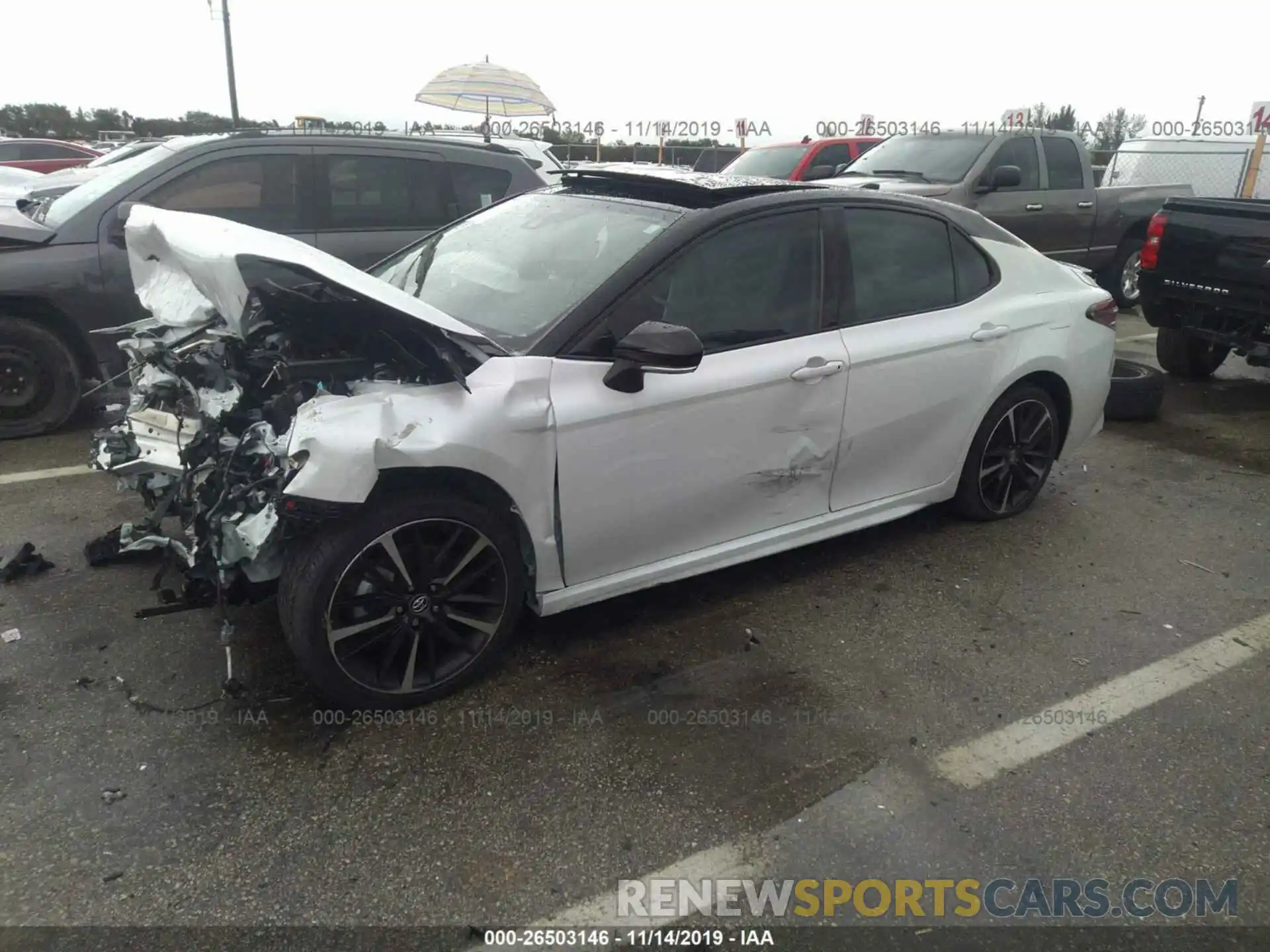 2 Photograph of a damaged car 4T1B61HK6KU234296 TOYOTA CAMRY 2019