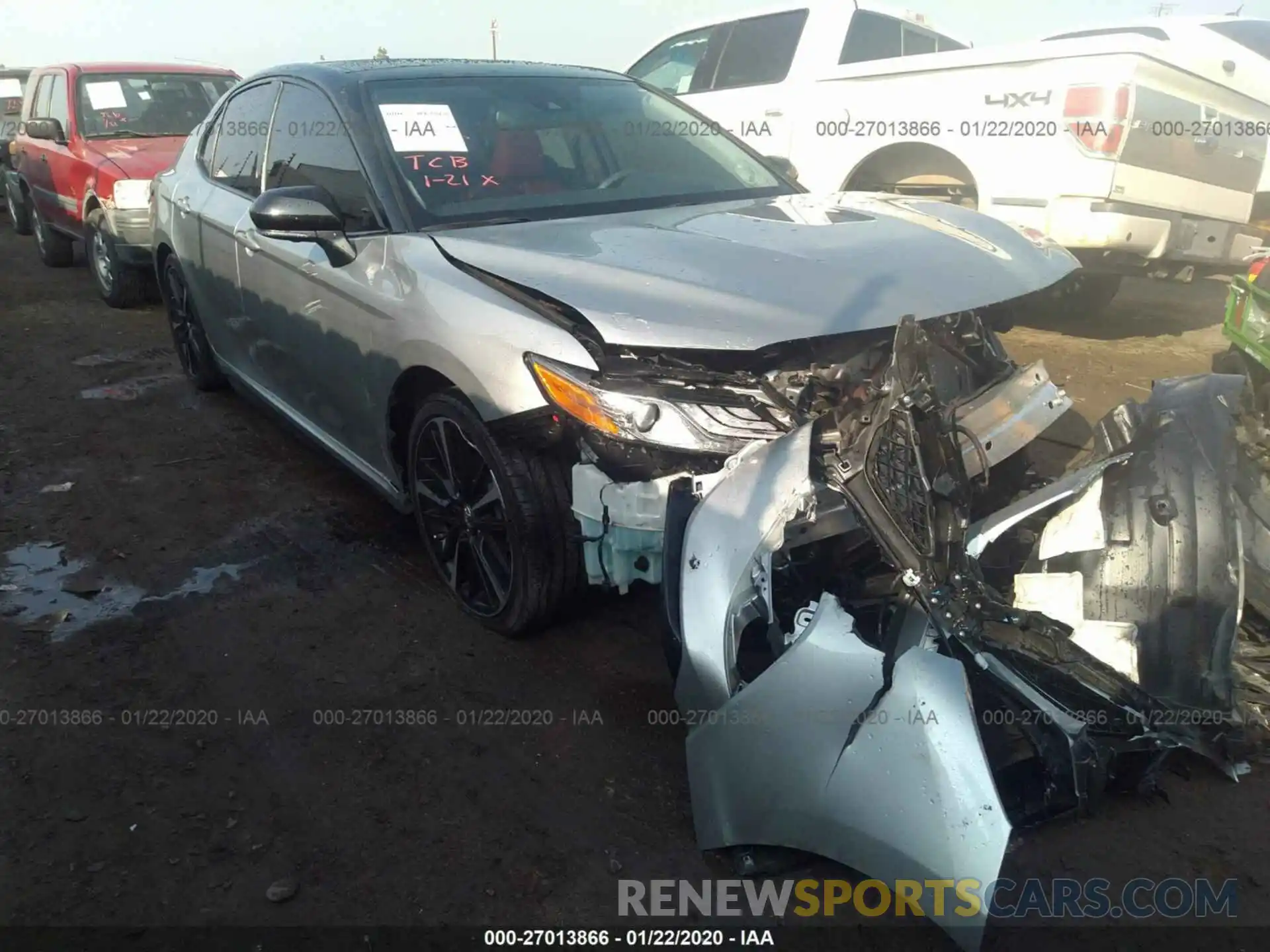 1 Photograph of a damaged car 4T1B61HK6KU248876 TOYOTA CAMRY 2019