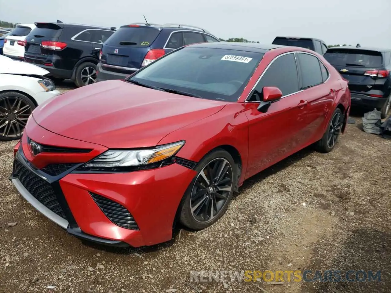 1 Photograph of a damaged car 4T1B61HK6KU274328 TOYOTA CAMRY 2019