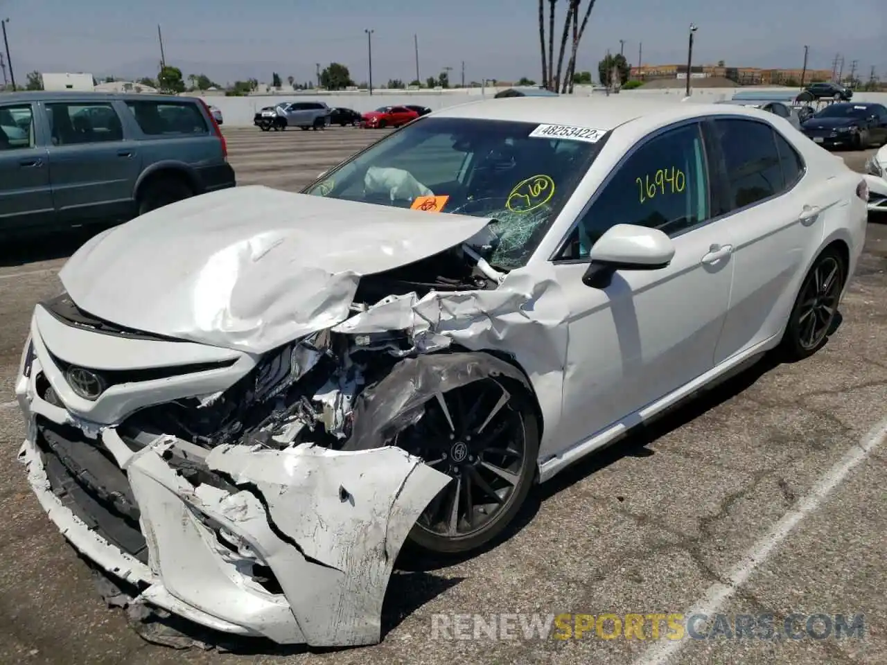 2 Photograph of a damaged car 4T1B61HK6KU743059 TOYOTA CAMRY 2019