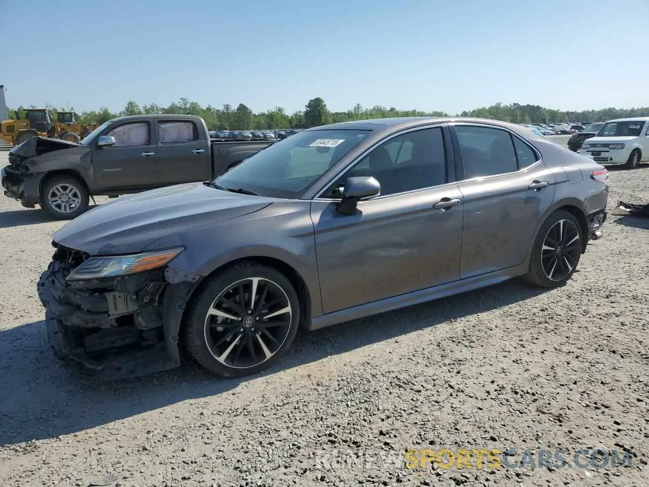 1 Photograph of a damaged car 4T1B61HK7KU227521 TOYOTA CAMRY 2019