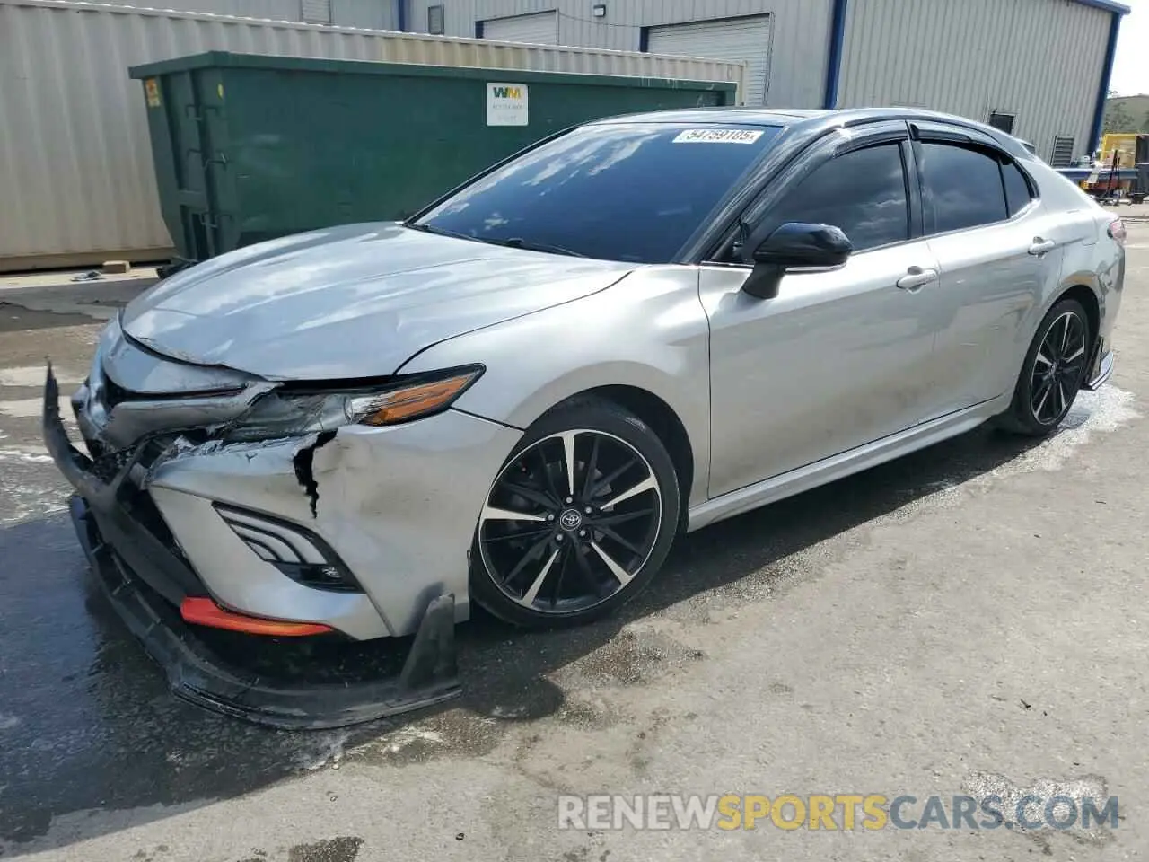 1 Photograph of a damaged car 4T1B61HK7KU252922 TOYOTA CAMRY 2019