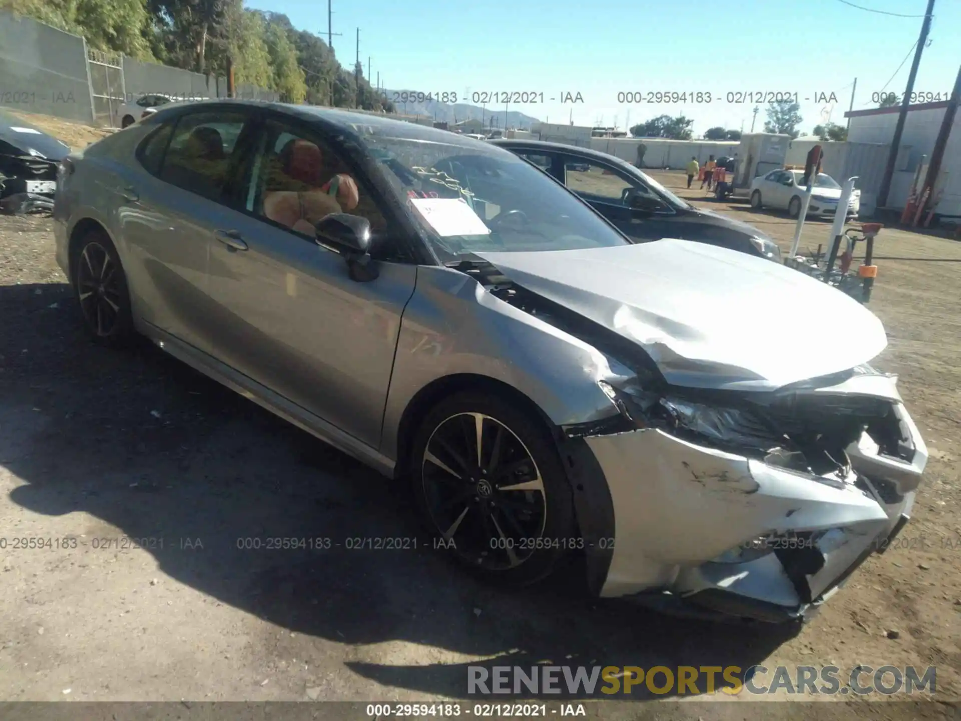 1 Photograph of a damaged car 4T1B61HK7KU274984 TOYOTA CAMRY 2019