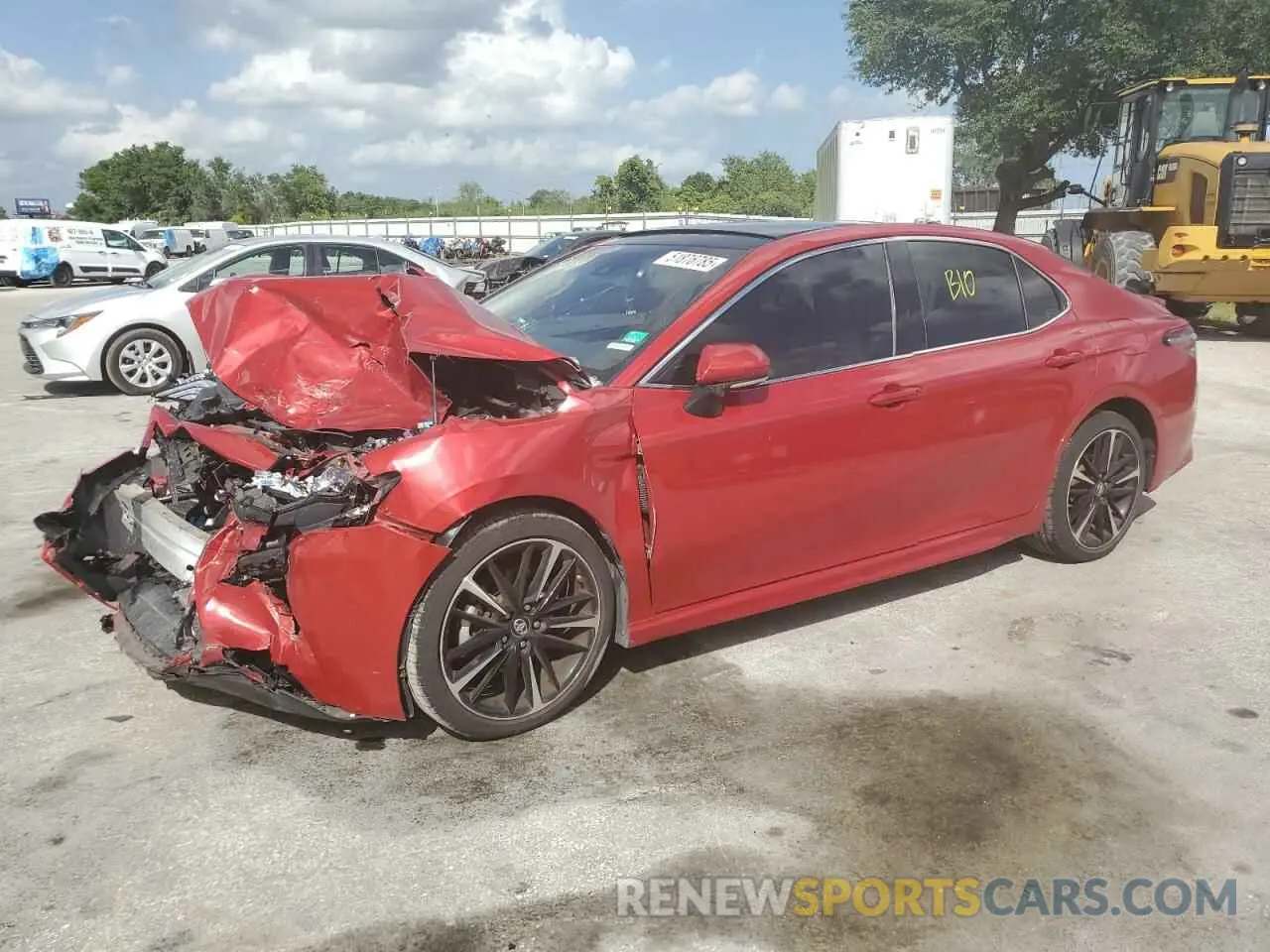 1 Photograph of a damaged car 4T1B61HK7KU284107 TOYOTA CAMRY 2019