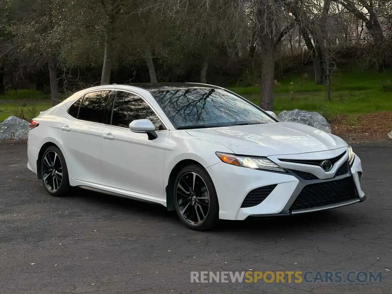 1 Photograph of a damaged car 4T1B61HK7KU724519 TOYOTA CAMRY 2019