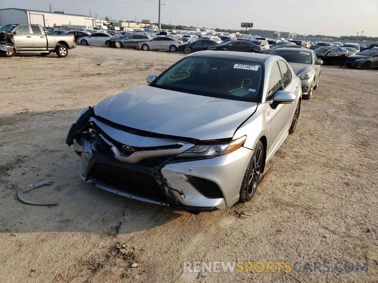 2 Photograph of a damaged car 4T1B61HK7KU788365 TOYOTA CAMRY 2019