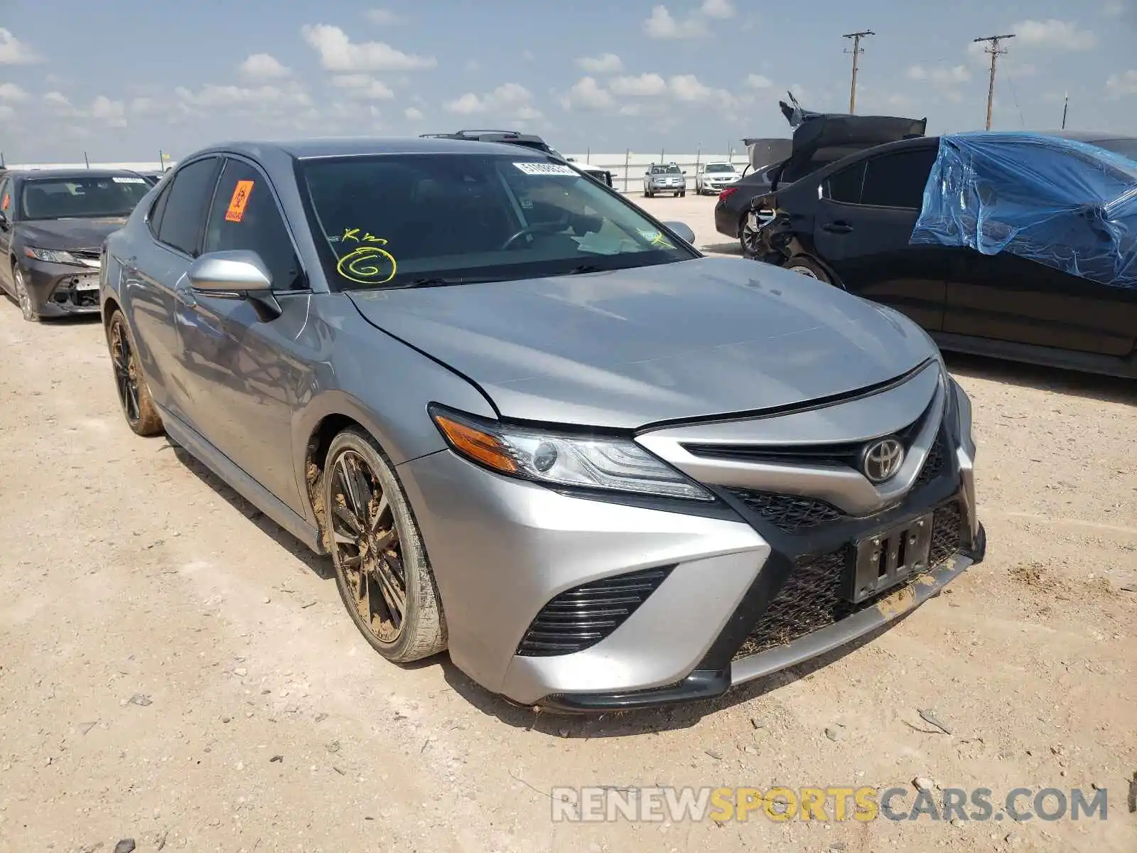 1 Photograph of a damaged car 4T1B61HK8KU177857 TOYOTA CAMRY 2019